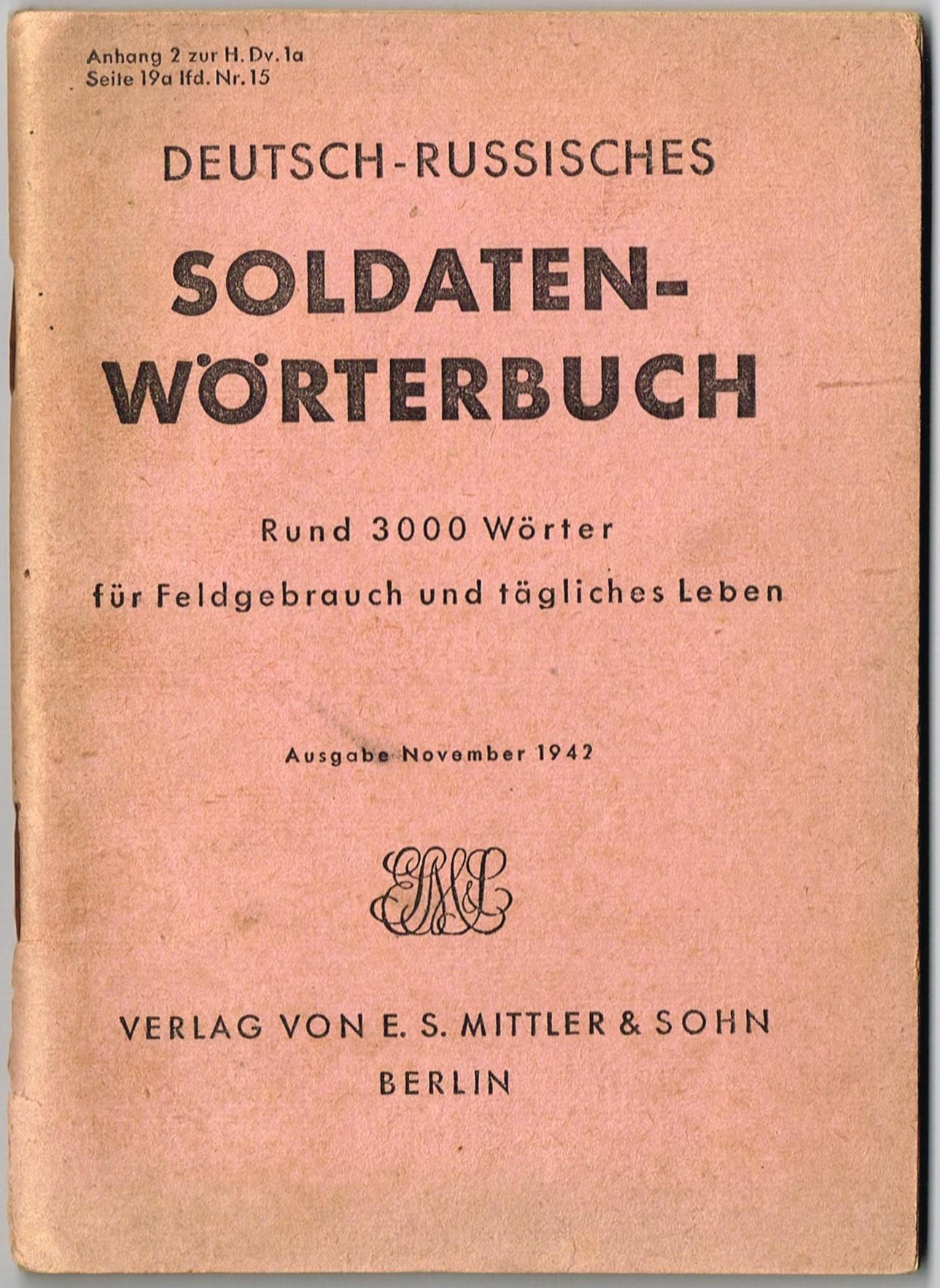 Deutsch - Russisches Soldaten-Wörterbuch